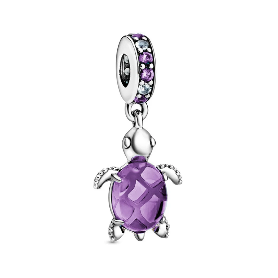 Purple Turtle Charm