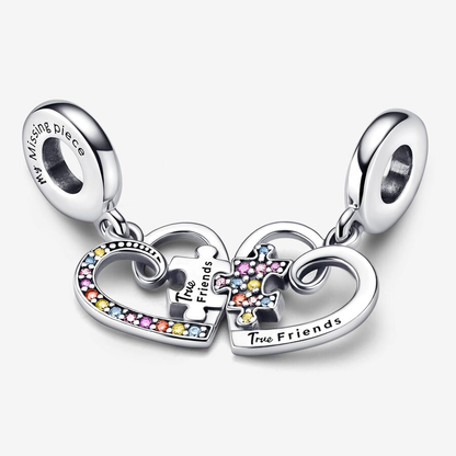 True Friends Splittable Puzzle Friendship Charm