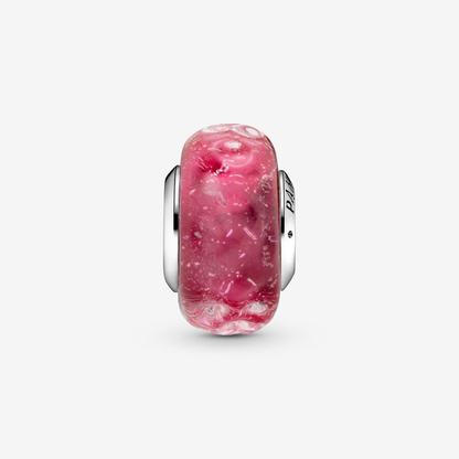 Pink Murano Glass Bead Charm