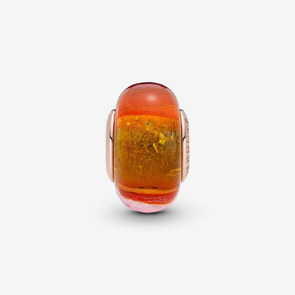 Pink, Yellow & Orange Murano Glass Bead Charm