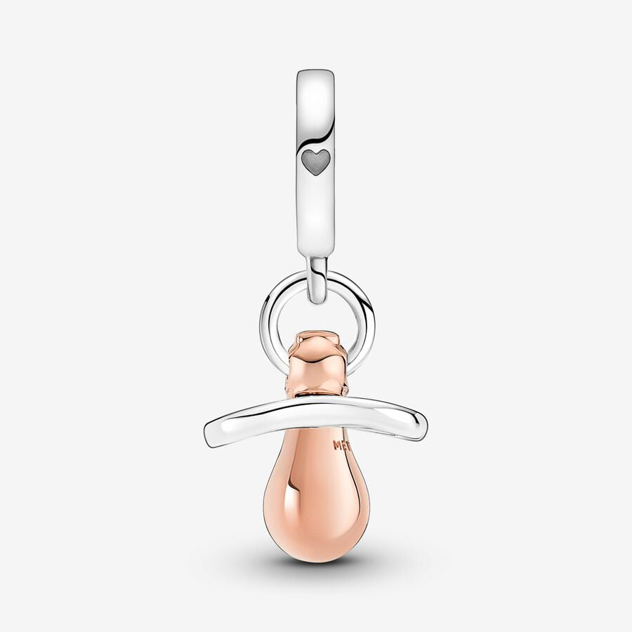 Rose Gold Pacifier Charm