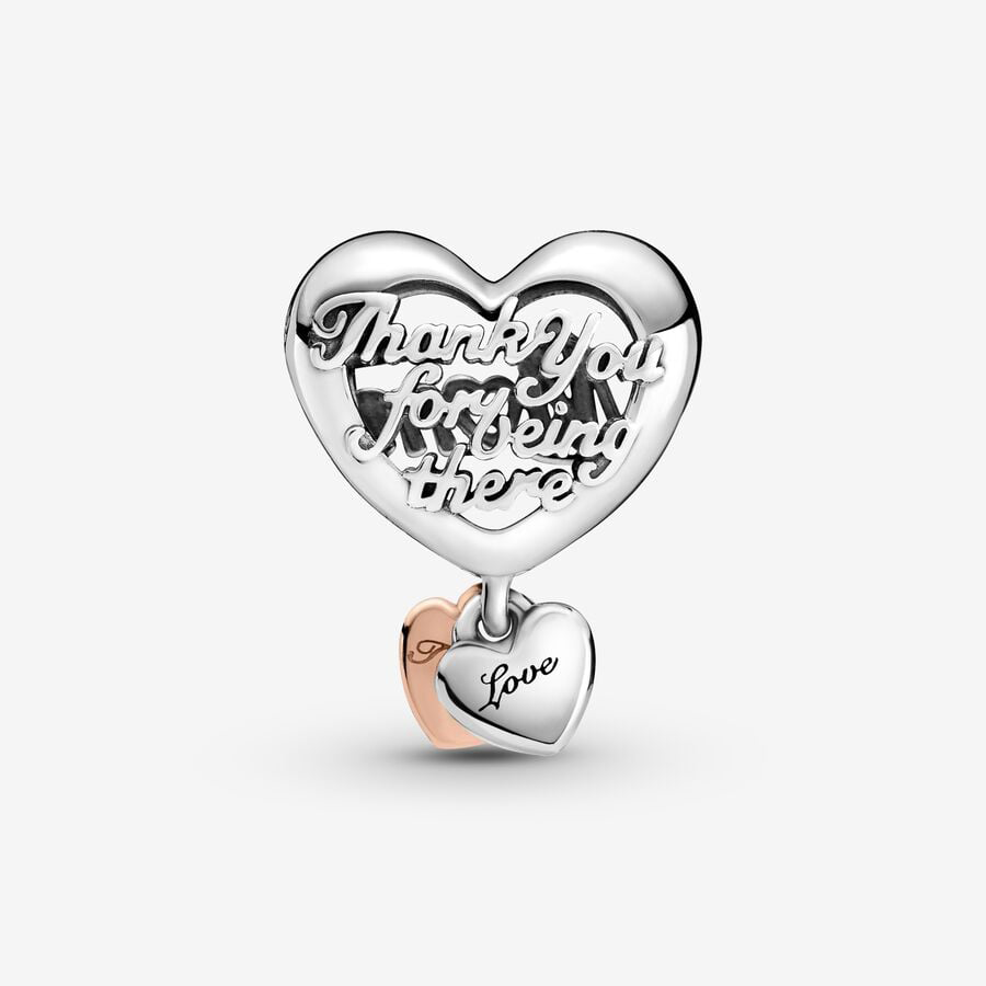 Mum, Thank You Heart Charm