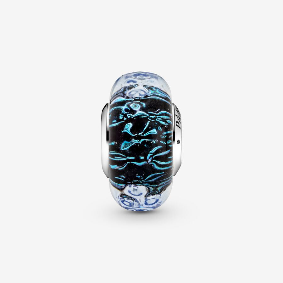 Dark Blue Murano Glass Bead Charm