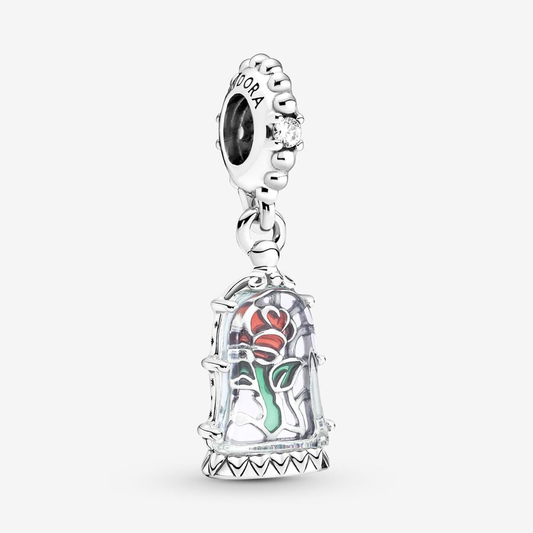 Beauty and the Beast Enchanted Rose Charm