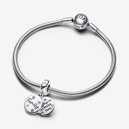 Family Blue Love Double Charm