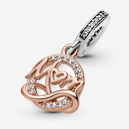 Rose Gold Mom Dangle Charm