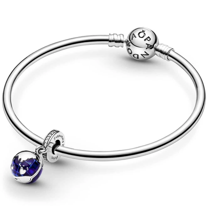 Blue Planet Heart Charm