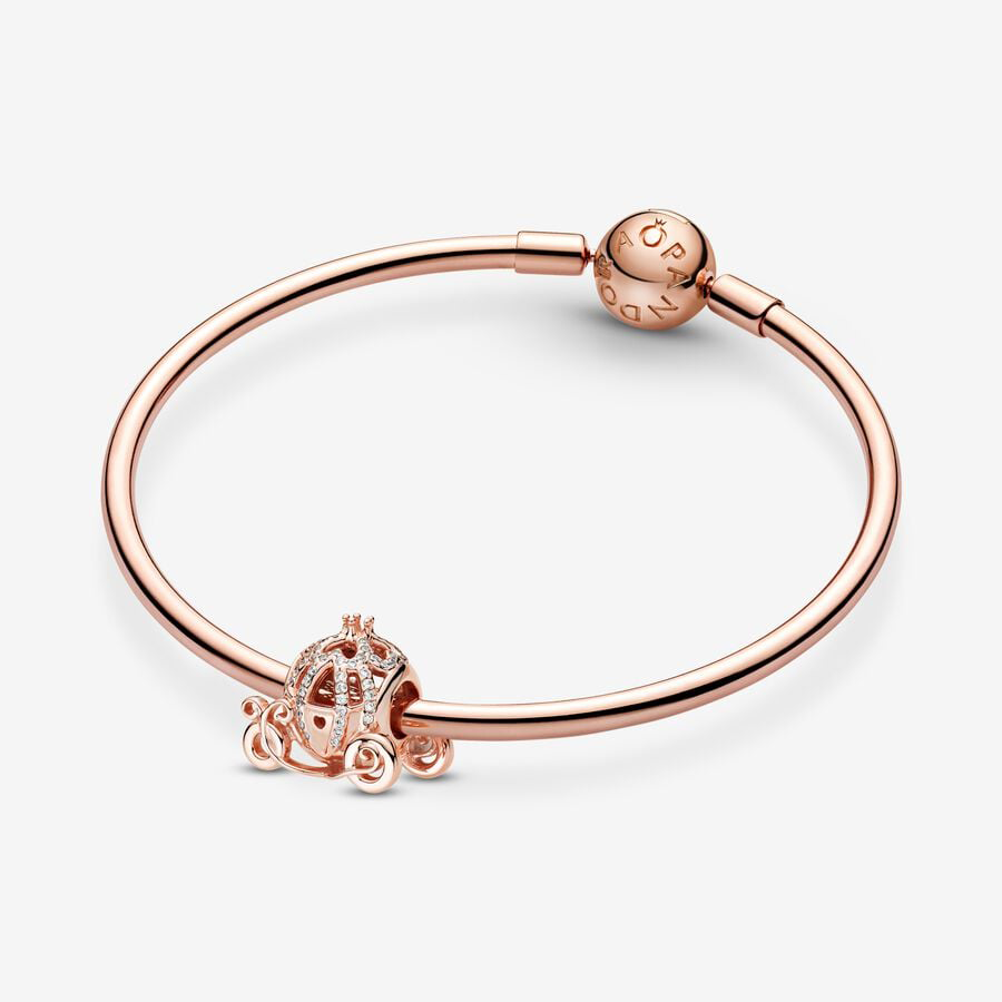 Rose Gold Cinderella's Carriage Charm