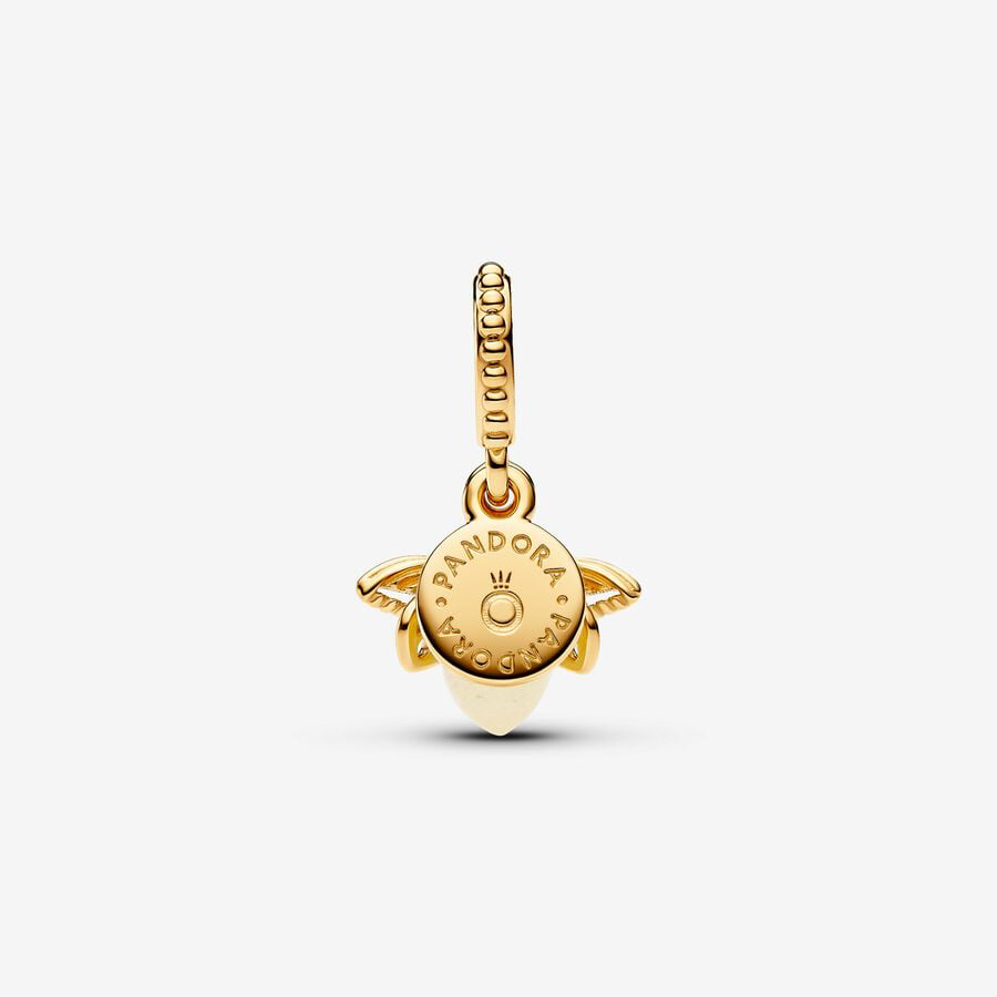 Glow-in-the-dark Firefly Gold Charm