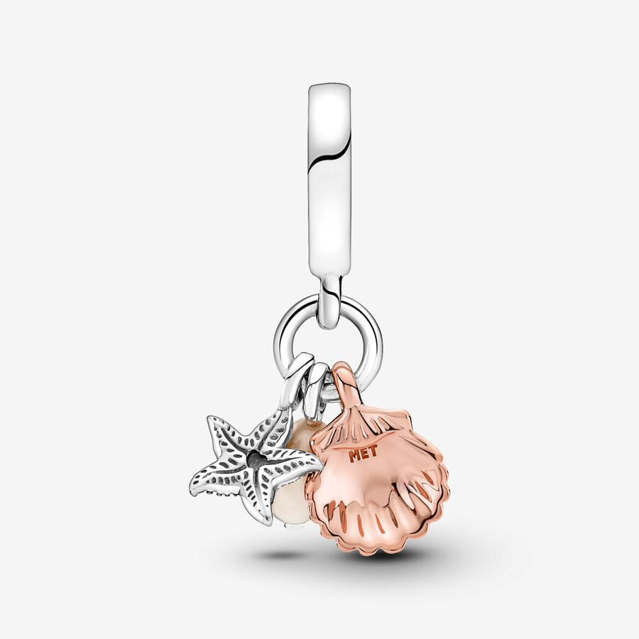 Pearl, Starfish & Shell Charm