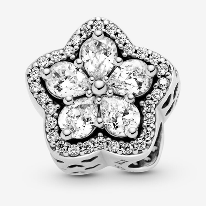 Sparkling Flower Pavé Charm