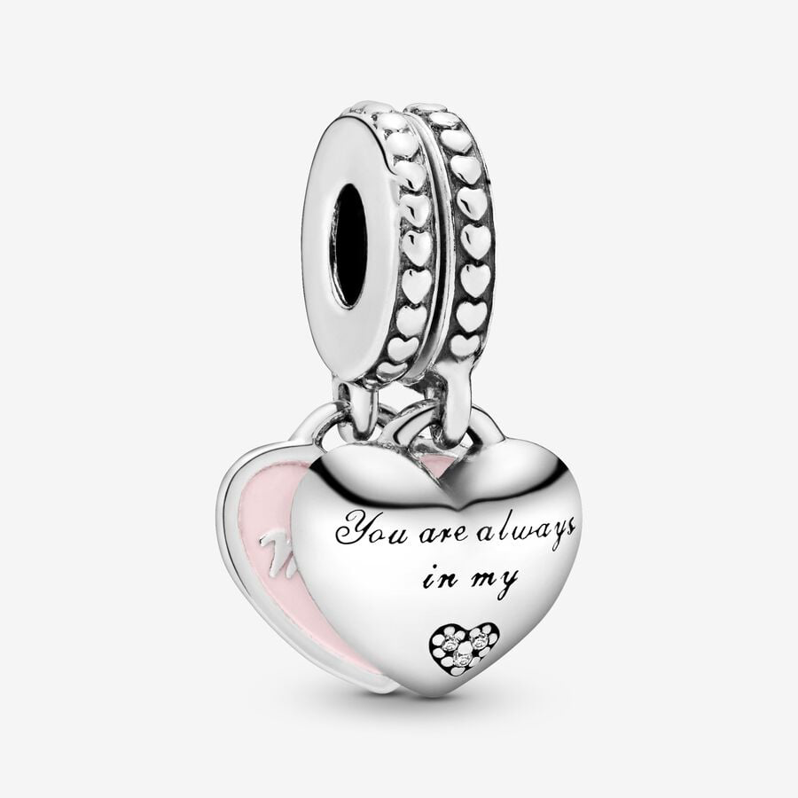 Mother & Daughter "you are always in my heart" Charm