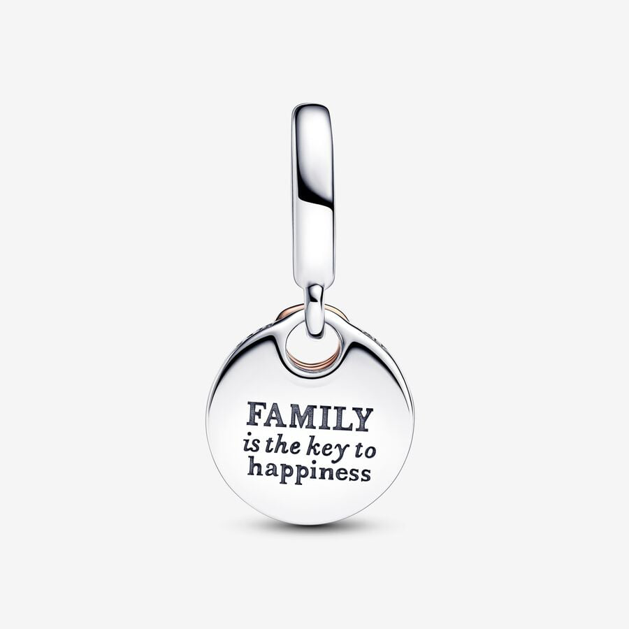 Family is the Key to Happiness Charm