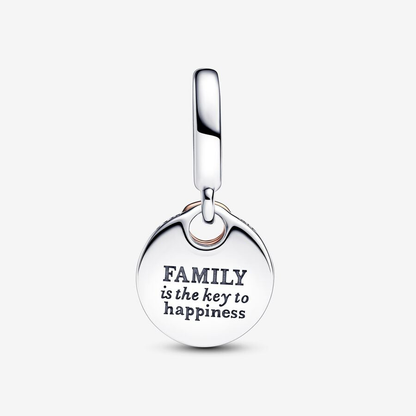 Family is the Key to Happiness Charm