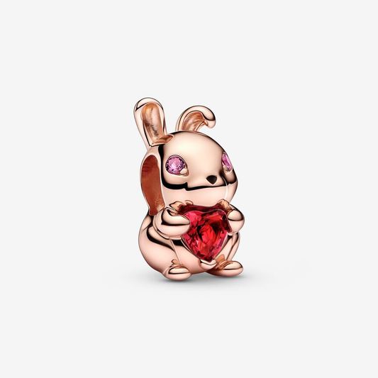 Rose Gold Rabbit Charm