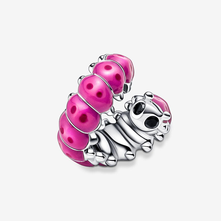 Pink Caterpillar Charm