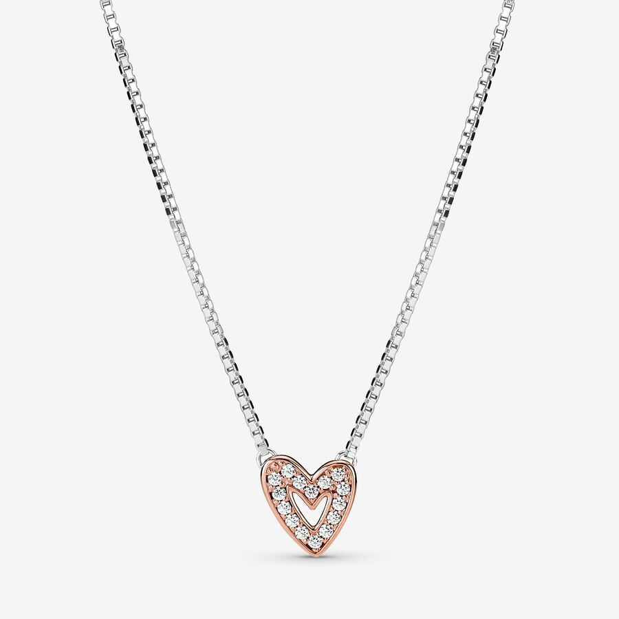 Heart Rose Gold Necklace