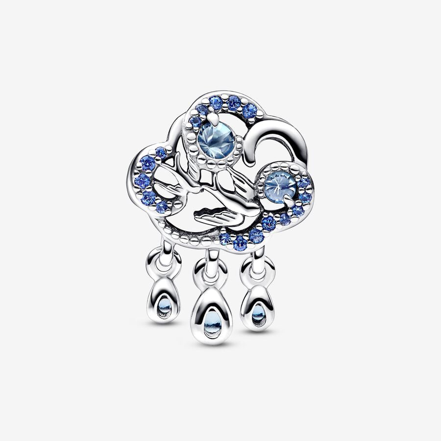 Blue Cloud & Birds Charm