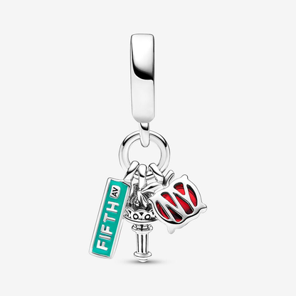 NYC Apple, Torch and Street Sign Charm