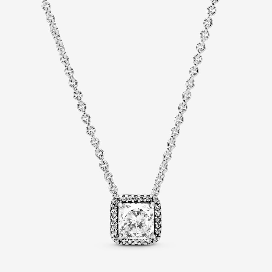 Square Sparkle Necklace